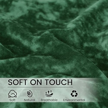 PHF Truly Velvet Body Pillowcase 20" x 54", Emerald Green, No Insert - color: Emerald Green, size: 54" x 20" (Pack of 1)