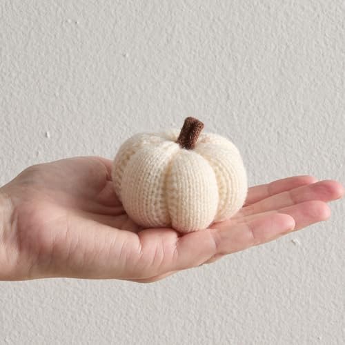 Your Heart's Content Mini Knit Pumpkins (Cobblestone 5) - color: Cobblestone 5