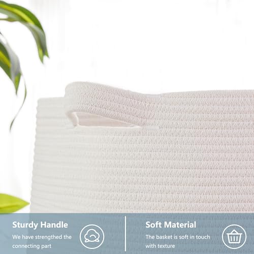 Pink Laundry Basket for Girls Room Baby Nursesry Hamper 60L Large