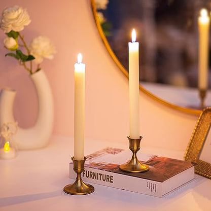 Sziqiqi Gold Candlestick Candle Holders, Set of 6, for Wedding Table - color: Gold-style 2, size: 6 Pcs
