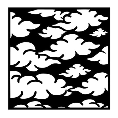 Metal Wall Decor | 17'' x 17'' x 0.05'' Clouds Art Themed Wall Decorations | Handmade Indoor and Outdoor Wall Art (17'' x 17'', Clouds I, Black) - size: 17'' x 17'', style: Clouds I