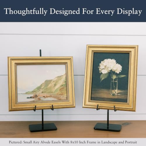 Airy Abode Tabletop Easel, Small Black Metal Display Stand, 1 Pack - size: Small