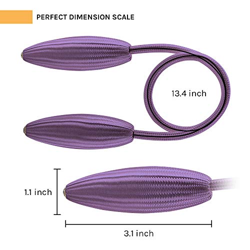 NICEEC 2 Pack DIY Curtain Tiebacks Clips Crystal Decorative Creative Twist Drape Tie Backs European Style Random Modelling Curtain Holdbacks for Home Kitchen Office Window Drapery (Purple) - color: Purple, size: 2 Pack
