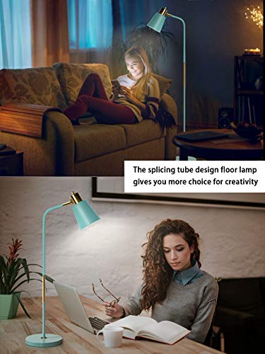 LALISU Floor Lamp Industrial Floor Lamps Reading Farmhouse Standing Lamp - color: Green