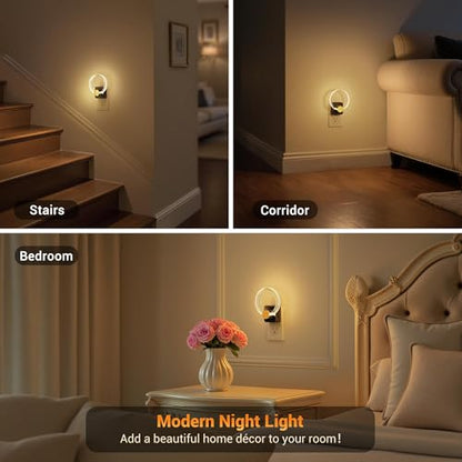 JandCase Night Light, Night Lights Plug into Wall, Dimmable Nightlight - color: Soft White
