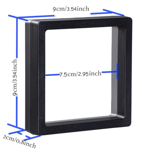 10 Pack Jewelry Gift Boxes, 3.54 x 3.54 x 0.78 Inch, Transparent Jewelry Boxes, Small Gift Boxes for Jewelry, Earrings, Necklaces, Handmade Bangles, and Bracelets (Black and White B) - color: Black and White B