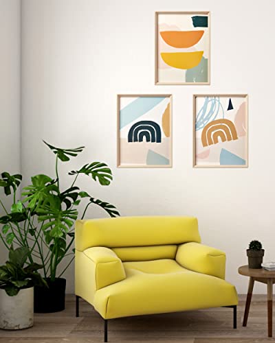12x16IN Framed Boho Wall Art for Bedroom Set of 3 - color: Framed Boho, size: 16"L x 12"W
