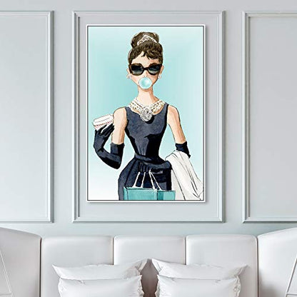 The Oliver Gal Artist Co. Abstract Wall Art Canvas - size: 45"L x 30"W, style: White Frame