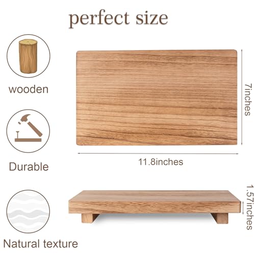 Wood Bathroom Tray Farmhouse Decor Kitchen Soap Holder, 11.8"x7" Brown - color: Brown, size: 11.8" x 7" x 1.6"