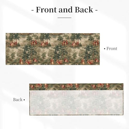 French Country Curtain Valance 54x18 Inches Window Treatment Rod Pocket Valance for Kitchen Bathroom Bedroom - color: French Country