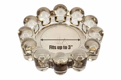 Alice Lane Home Collection Original Amber Glass Small Bubble Candle Dish - color: Amber, size: Small