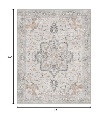 BESBLEE 2x8 Washable Runner Rug Non Slip for Hallway, Light Taupe Brown - color: Light Taupe Brown, size: 2' x 8' (Runner)