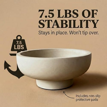OAKOA Modern Fruit Bowl for Kitchen Counter - Key Bowl for Entryway Table - color: Gray