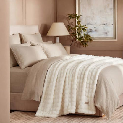 Bedsure Cloud Bubble Full Size Blanket for Bed, Off White, 84"×90" - color: 01 Off White, size: Full (84" X 90")