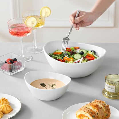MALACASA 2 Tier Chip and Dip Serving Set with Metal Stand,Ceramic Appetizer Bowls for Party, Multi-Use Food Display for Fruits, Snacks,White Elegant Tiered Serving Dishes for Party - color: White