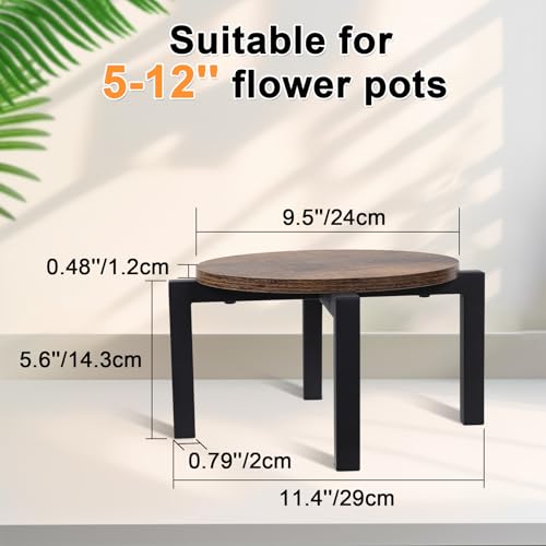 Vigordream Plant Stand Indoor, Heavy Duty Sturdy Metal Plant Pot Holder - size: Medium