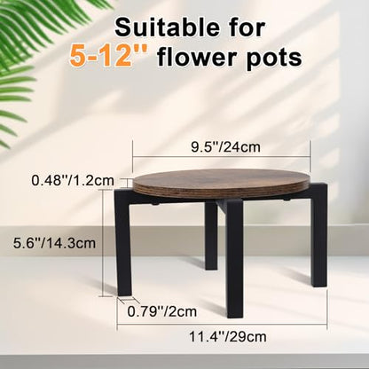 Vigordream Plant Stand Indoor, Heavy Duty Sturdy Metal Plant Pot Holder - size: Medium