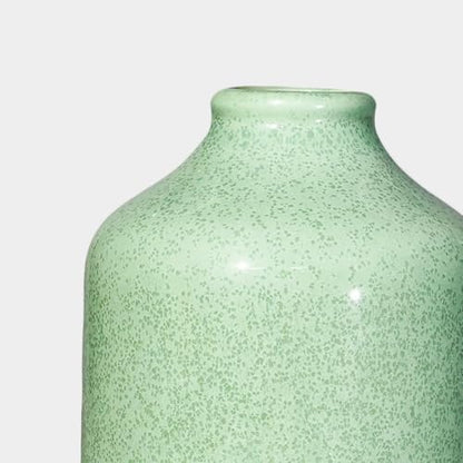 Sunddo Green Ceramic Flower Vase, 8 Inch - color: Green, size: 8 inch