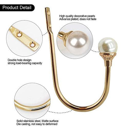 COCIVIVRE 6 Pack Curtain Holdbacks Wall Mounted Curtain Tiebacks Hooks - color: Gold, size: 6 Pack