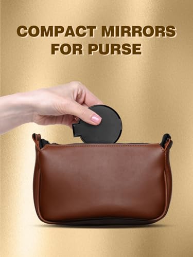 Qislee 36 Pack Compact Mirrors Bulk for Party Favors Purse Travel, White - color: 36 Pcs-white