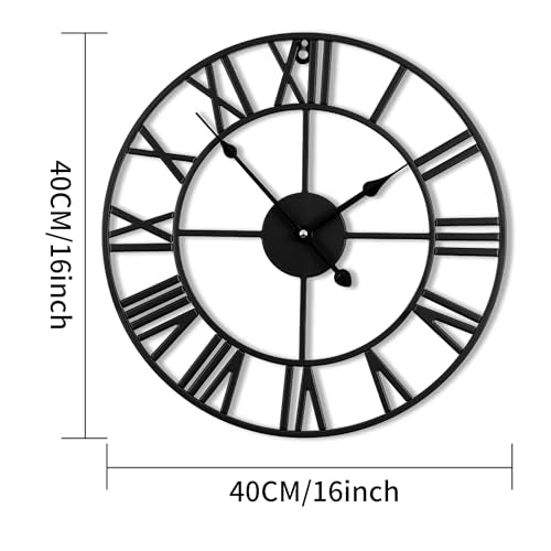 16 Inch Wall Clock for Living Room Decor, Battery Operated Silent - size: 16 inches(Small Wall Clock)