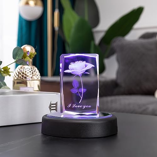 LED Multimodal Multicolor Light Base balckLighted Stand for Crystal Art Display Round Stand - color: B-multi-mode Black Base
