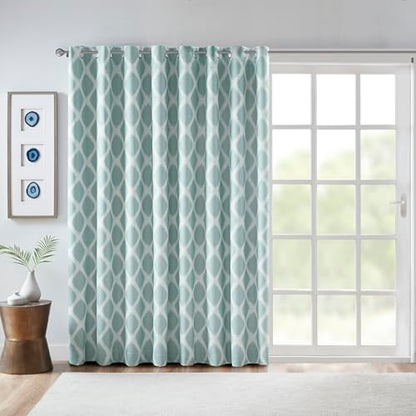 Sun Smart Blackout Window Curtains, Thermal Insulated 1 Panel 100x84 Aqua - color: Aqua, size: 100"W x 84"L (Pack of 1)