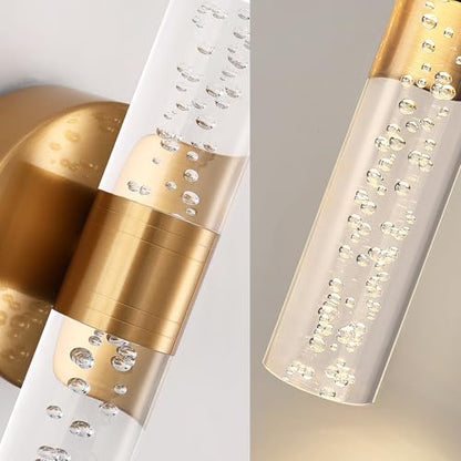 Battery Operated Wall Sconces Set of 2, 10000mAh Rechargeable Wall Light - color: Gold, size: 12 inch