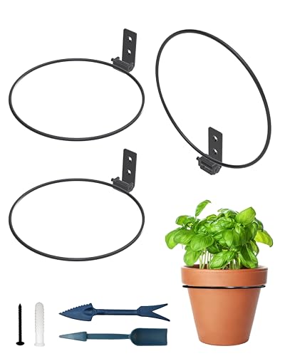 NACETURE Foldable Flower Pot Holder Rings, 8 Inch 3 Pack - color: 8 Inch 3 Pack