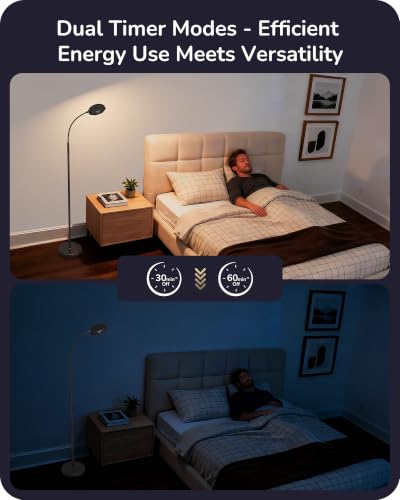EDISHINE 18W LED Floor Lamp for Living Room, Diamond-Surface, Black - color: RGBCW