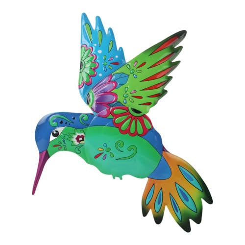 VEWOGARDEN Hummingbird Wall Art, Large Outdoor Metal Hanging Wall Decor for Home Outside Patio Garden Fence Decorations - style: Large Hummingbird