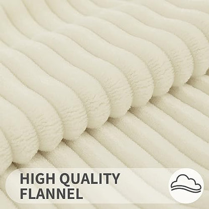 Simmore Fall Soft Beige Flannel Throw Pillow Covers 18X18 Set of 2 - color: Beige, size: 18" x 18" (Pack of 2)