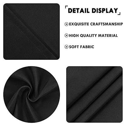 JIUZHEN Black Valance Curtains for Window 1 Panel, 36 x 16 Inches - color: Black, size: 36"W x 16"L (Pack of 1)