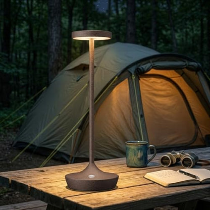 2 Pack Cordless Table Lamps, Rechargeable 6000mAh, 72H Runtime, Waterproof - color: Rust