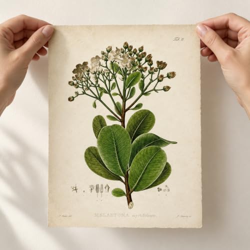 Vintage Botanical Wall Art, Set of 4 Unframed 8x10 Fern Prints