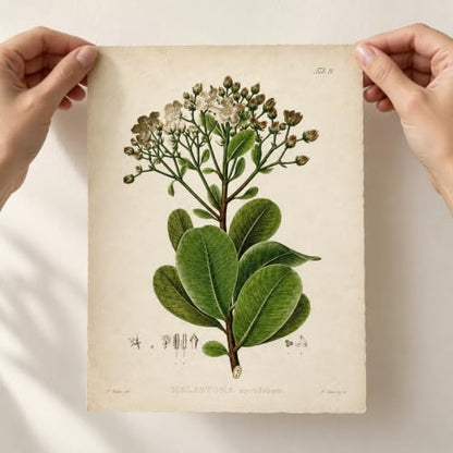 Vintage Botanical Wall Art, Set of 4 Unframed 8x10 Fern Prints