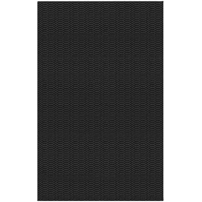 KOZYFLY 2x3 Washable Entryway Rug, Non Slip Woven Door Mat, Black/Grey - color: Black/Charcoal Grey, size: 2' x 3' (Rectangular)