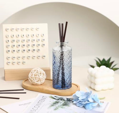 5pcs Blue Glass Bud Vase Set, Small Flower Vases for Centerpieces - color: Blue, size: 5pcs