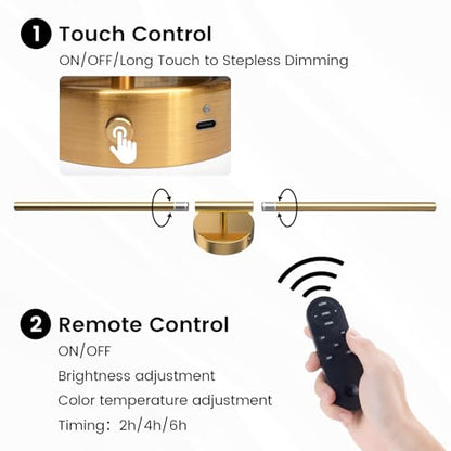 JOFIOS Battery Operated Wall Sconces Set of 2, 27.6In Gold Remote Control - color: Gold, size: 27.6 inch