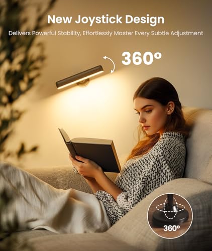 Rechargeable Battery Operated Wall Sconces 7500mAh, Wall Lights for Bedroom - color: Black-2P