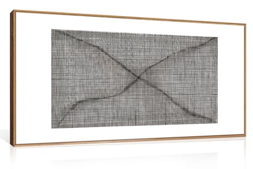 DRACIT Black White Abstract Framed Canvas Wall Art Set-20" x40" - color: Abstract Line Wall Art, size: 40"L x 20"W