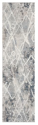 2x7 Blue Modern Geometric Area Rug for Living Room, Bedroom - color: 1003 - Blue, size: 2' x 7' (Rectangular)