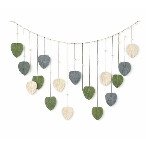 Boho Chic Rattan Wall Hanging Decor, Lightweight, Durable Polyester, Ideal for Bedroom & Living Room Boho Home Styling