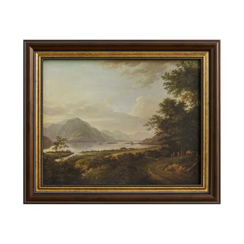Vintage Framed Canvas Wall Art, Small Forest Path Landscape Wall Decor - color: 13, size: 12"L x 10"W