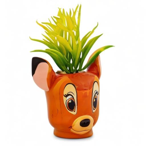Disney Bambi 5-Inch Ceramic Mini Planter with Artificial Succulent - color: Bambi