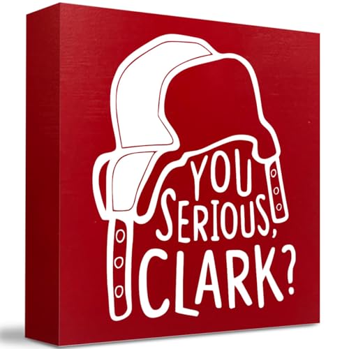 Clark Griswold Christmas Vacation Movie Decor - Xmas Sign 5 x 5 Inch - color: Serous