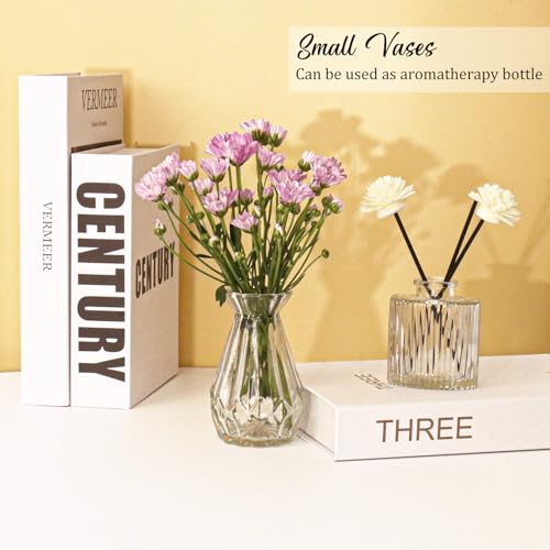 Set of 36 Glass Bud Vases Small Flower Vases for Centerpieces - color: Clear