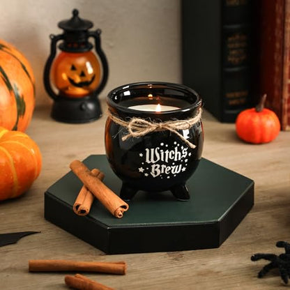 Halloween Candle,Witch Cauldron Candles with Ghost,Halloween Decorations