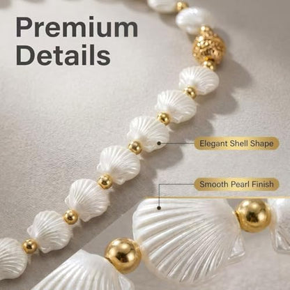 Curtain Tiebacks, Magnetic Seashell‑Style Design, 2‑Pack