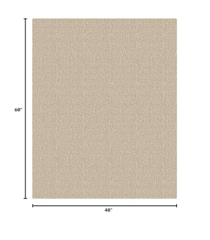 EARTHALL Washable Area Rug, Non Slip Entryway Rug, 4x5 Ft, Sand/Beige - color: Sand/Beige, size: 4' x 5' (Rectangular)